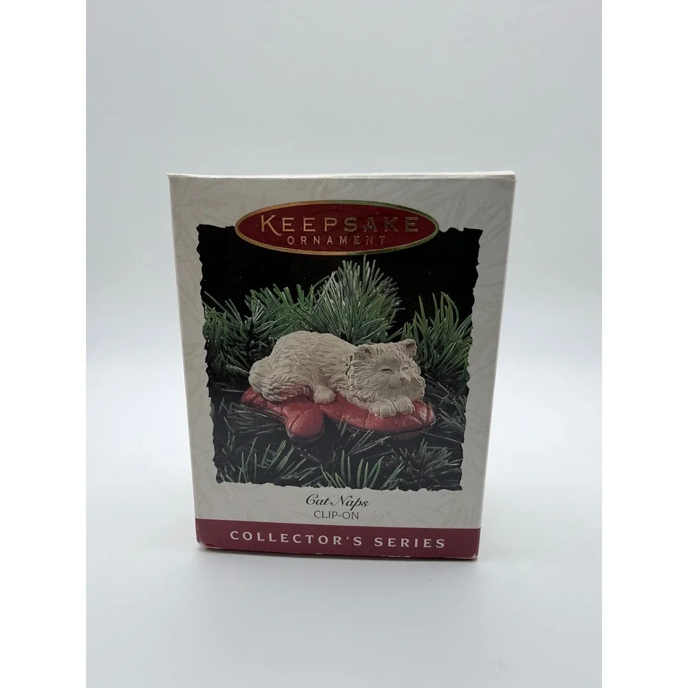 Cat‎ Naps #2 Vintage Clip-On Hallmark Keepsake Ornament 1995